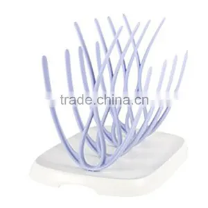 Manufacture Supply BPA Free Durable Green Sprout Drying Rack for Baby Milk Feeding Bottle thumbnail-3