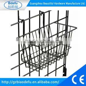 12" x 6" Wire Rectangular Basket for Gridwall or Slatwall thumbnail-1