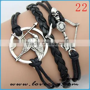 Fashion Statement Jewelry Classic Vintage Bracelets Infinitely Anchor Bracelet Leather thumbnail-4