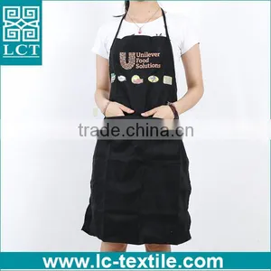 Custom Printing Unilever Food Promotional Adult Black Long Bib Apron thumbnail-1