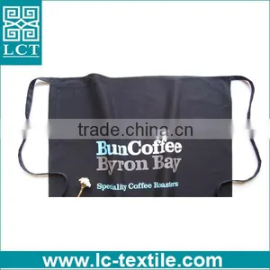 Personalized 80%polyester/20%cotton Black Waist Bar Apron With Logo thumbnail-2