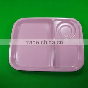 3 Sections Melamine Kids Plate thumbnail-1