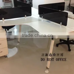 Modern Design Office Furniture Wooden Office Table 4 Person Call Center Workstation thumbnail-2