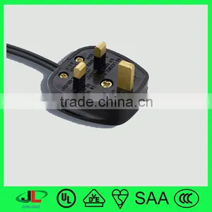 3-13A UK BS 3 Pin Plug With Fuse to IEC C13 Connector With VDE Electric Cable thumbnail-2