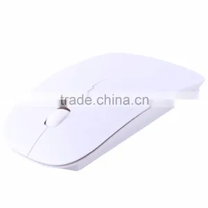 Cheap Price Black Customized Logo Printing Mini Flat Wireless Mouse thumbnail-2