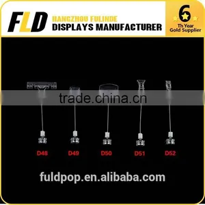 Hanging Plastic Display Clips Clear Paper Clips thumbnail-1