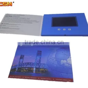 Hot 10 Inch Chrome Paper uv Printing Lcd Video Greeting Card Digital Business Card Video Brochure for Advertising thumbnail-5