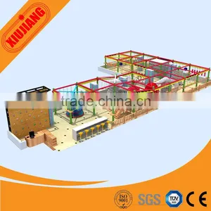 Xiujiang New Design Indoor Outdoor Challenge Equipment Climbing Nets for Kids thumbnail-2