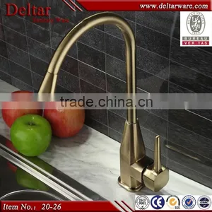 Kitchen Sink Mixer Tap, Nickel Golden Faucet Sink Tap, Stainless Steel Faucet for Family Cooking, thumbnail-1