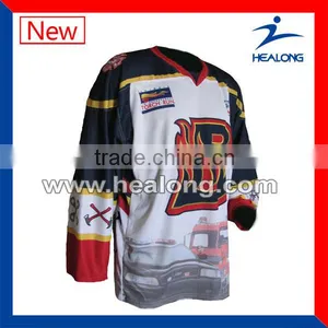 Unique Design Sublimation Ice Hockey Goalie Jerseys thumbnail-1