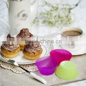 Round Cup Shape DIY Baking Silicone Cake Cup Liners Cupcake Mold thumbnail-2