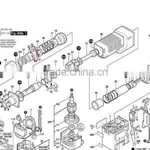 GSH 11E Demolition Hammer Replace Parts Stopping Device / Jaw (#1612300025) thumbnail-2
