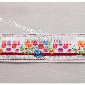 Newest Design Ethnic Jacquard 1.25 Inch Nylon Webbing for Garment thumbnail-2