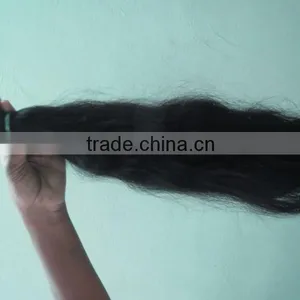 7A Grade Brazilian Virgin Hair Product 24" Inch Natural Black Remy Indian Wave Hair Extentions, Natural Human Hair Sale thumbnail-1