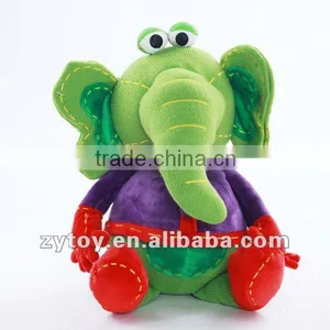 Cute Plush Green Elephant Toys OEM thumbnail-1