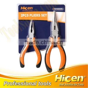 2pcs Bi-color PP+TPR Long Nose Pliers Set thumbnail-1