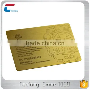Personalized Fashionable /Attractive/Modern/ Brass Metal Business Cards thumbnail-4