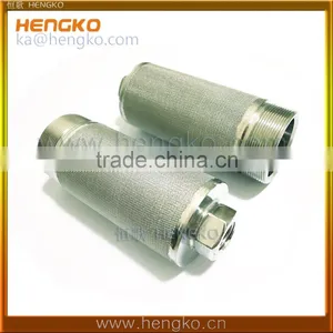 2 Microns to 300 um Sintered 304 Stainless Steel Wire Mesh Filter Tube thumbnail-1