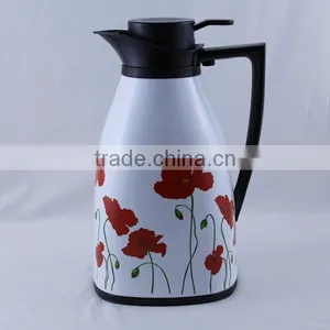 Unique Square Shape Flower Pattern Glass Thermos Tea Pot (JGHH) thumbnail-2