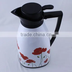 Unique Square Shape Flower Pattern Glass Thermos Tea Pot (JGHH) thumbnail-3