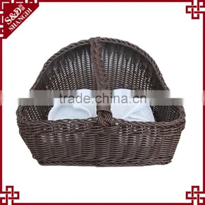 Wholesales Cheap Plastic Handcraft Panier Basket for Hotel Shoes Storage thumbnail-1
