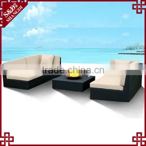 UV Protection Rattan Outdoor Furniture Patio Sectional Lounge Set thumbnail-1