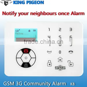 868/433mhz Self Defense Safety Home Alarm GSM With APP/GSM,smart Gsm Wireless Alarm SystemK8 thumbnail-4