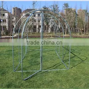 High Quality Garden Greenhouse Polytunnel Greenhouse With Metal Door 4x2x2mt thumbnail-2