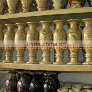 UNIQUE FOSSIL MARBLE FLOWER VASES thumbnail-2