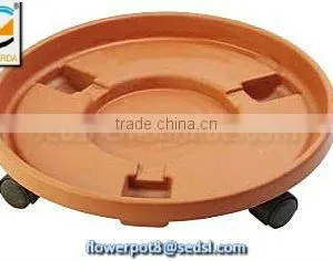 Saucer,plastic Flower Pot,PP Planter Inner Saucer With Wheel, thumbnail-1