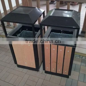 Wood Plastic Composite Wpc Classification Ash-bin /outside Recycling Bin thumbnail-1