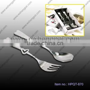 Custom Bridal Wedding Gift Box Couple Fork Spoon Small Gift Creative Gifts Tableware thumbnail-1