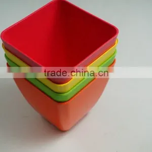 Factory Hot Sale Bio Bamboo Fibre Flower Pot thumbnail-6