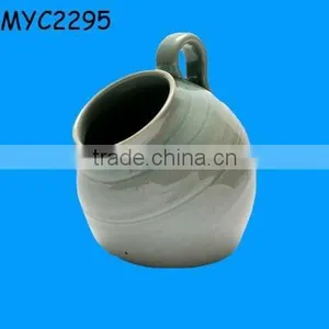 Glazed Pottery Salt Container thumbnail-1