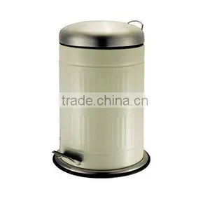 Home Use Round Shape Metal Waste Bins Price thumbnail-2
