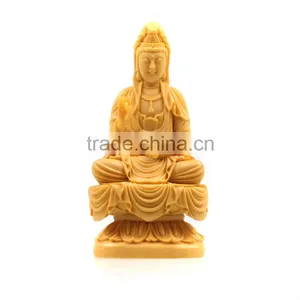 Ployresin Antique Gold Female Buddha Statue thumbnail-1
