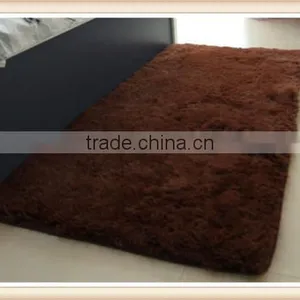 Bathroom Door Carpet Shaggy Soft Area Rug Bedroom Oval Floor Mat 40*60 Pure thumbnail-3