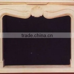 Yellow Travertine Fireplace thumbnail-1