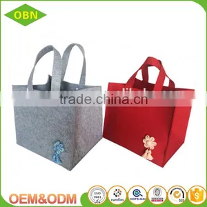 Wholesale Custom China Large Customized Handmade Wool Felt Beach Lady Hand Tote Bag for Sale thumbnail-1