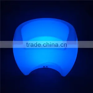 Hot Sale LED Bar Furniture Color Changing Plastic Chairs With Remore Control thumbnail-4