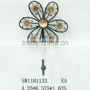 Metal Flower Wall Hook thumbnail-1