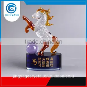 Jingyage Custom Made Crystal Animal Design Crystal Horse Popular Souvenir Gift thumbnail-1