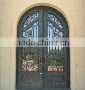 Bisini European Style Iron Arch Double Entry Door (BG90051) thumbnail-1