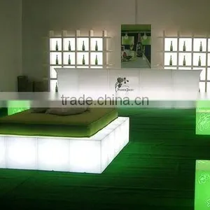 Illuminated Cube Chair/interative Bar Table/nightclube Furnituretable thumbnail-1