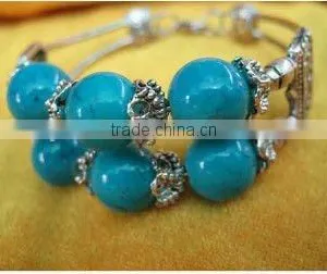 Tibet Silver Turquoise Bangle thumbnail-1
