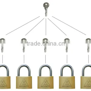 Brass Padlock With Master Key thumbnail-1