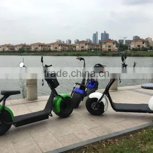 2016 Popular Harley Style Electric Scooter With Big Wheels Fashion City Scooter Citycoco thumbnail-3