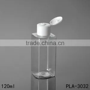 Round Shape 120ml Plastic Bottle Body Lotion 120ml Plastic Bottle With Flip Top Cap thumbnail-1