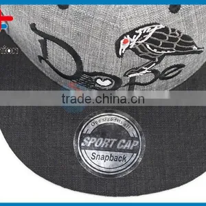 2017 New Product Best Seller Denim With Embroidered Letter 6 Panel Hat thumbnail-3
