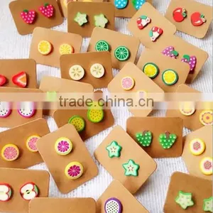 Fashion New Design Fruits Earring Designs for Women,Kids Polymer Clay Earrings Fashion thumbnail-1